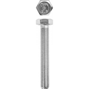 Болт ГОСТ 7798-70, M12 x 80 мм, 5 кг, кл. пр. 5.8, оцинкованный, ЗУБР