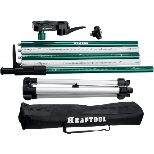 SP 36 элевационная распорная наборная штанга-штатив с треногой, KRAFTOOL