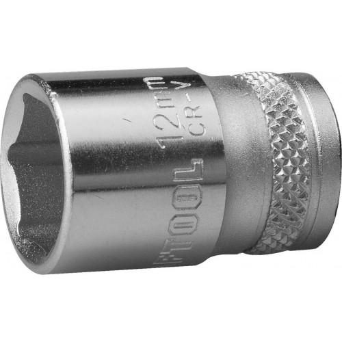 Торцовая головка KRAFTOOL ″INDUSTRIE QUALITAT″, Cr-V, FLANK, хромосатинированная, 1/4″, 12 мм