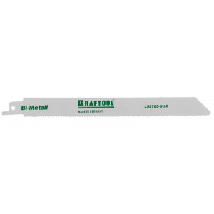 Полотно KRAFTOOL ″INDUSTRIE QUALITAT″, S1122VF, для эл/ножовки, Bi-Metall, по металлу, дереву, шаг 1,8-2,5мм, 180мм