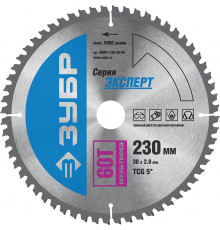 ЗУБР Мультирез 230 x 30мм 60Т, диск пильный по алюминию