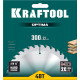 KRAFTOOL Optima 300х32мм 48Т, диск пильный по дереву