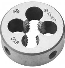 ЗУБР М10x1.5мм, плашка, сталь 9ХС, круглая ручная