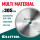 KRAFTOOL Multi Material 305х30мм 100Т, диск пильный по алюминию