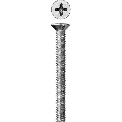 Винт DIN 965, M5 x 45 мм, 5 кг, кл. пр. 4.8, оцинкованный, ЗУБР
