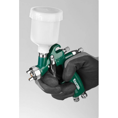 Краскопульт пневматический KRAFTOOL AirKraft Mini, HVLP, c верхним бачком, 1,0мм