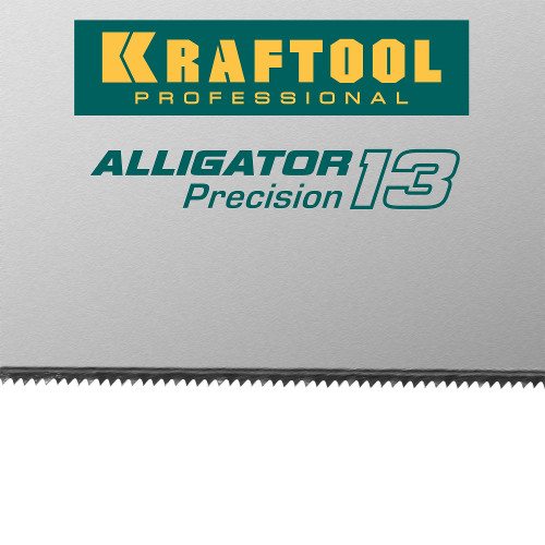 Ножовка для точного реза ″Alligator Precision 13″ 500 мм, 13 TPI универсальный зуб, KRAFTOOL