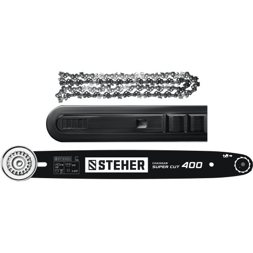 STEHER 2400 Вт, 40 см шина, пила цепная электрическая