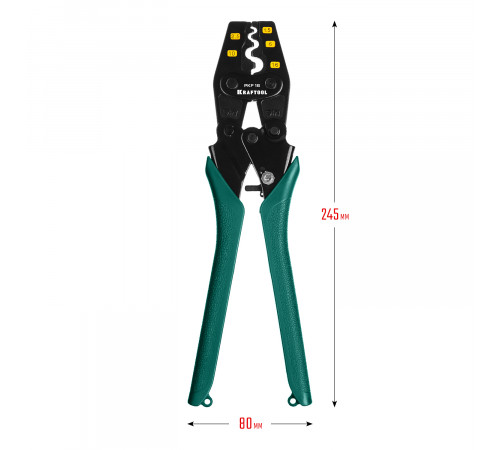 PKF-16 пресс-клещи усиленные, для медных наконечников и гильз, KRAFTOOL