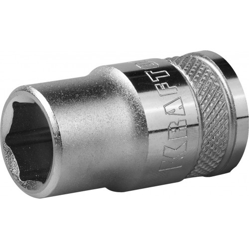 Торцовая головка KRAFTOOL ″INDUSTRIE QUALITAT″, Cr-V, FLANK, хромосатинированная, 1/2″, 12 мм