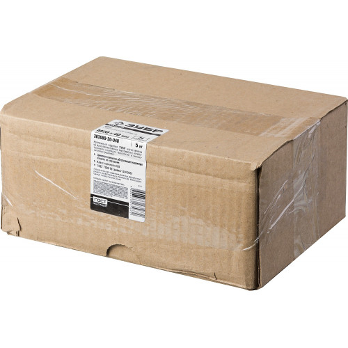Болт ГОСТ 7798-70, M20 x 40 мм, 5 кг, кл. пр. 5.8, оцинкованный, ЗУБР