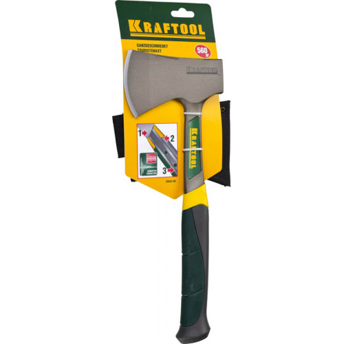Туристический цельнокованый топорик KRAFTOOL PATROL, 600/850 г, в чехле, 340 мм