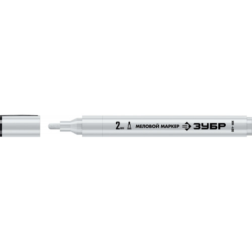 ЗУБР ММ-400, белый, 2 мм, круглый, маркер меловой, ПРОФЕССИОНАЛ (06332-8)