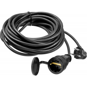 Силовой удлинитель-шнур ЗУБР 10 м, 4000 Вт, 1 гнездо, IP44, КГ 3х2.5кв.мм, КГ 325-Ш, Профессионал