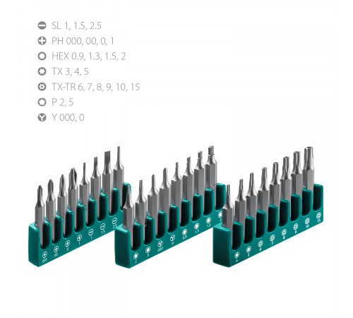 Precision-28 отвертка для точных работ со сменными битами 28 предм., KRAFTOOL