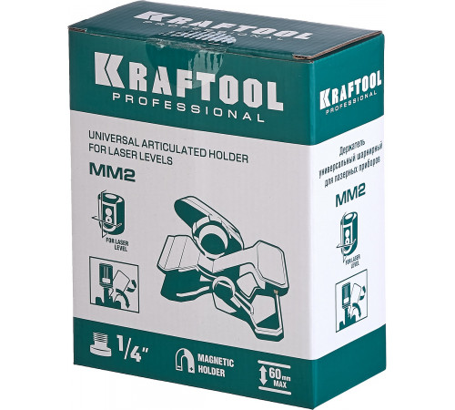 MM2 универсальный шарнирный держатель- клипса, KRAFTOOL