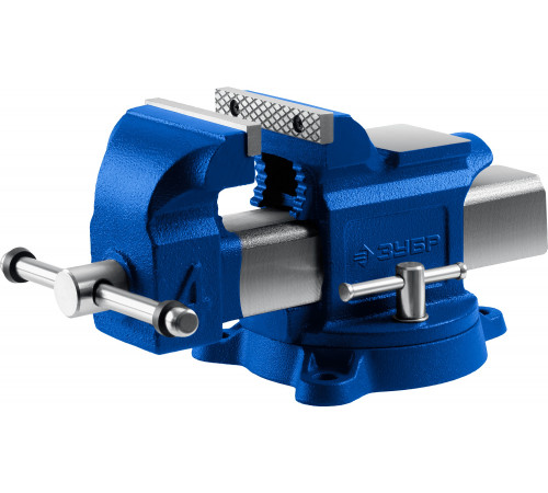 ЗУБР 100 мм, Высокоточные слесарные тиски, Профессионал (32703-100)