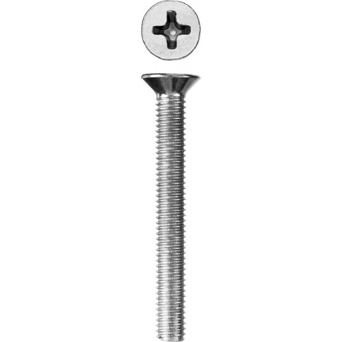 Винт DIN 965, M5 x 40 мм, 5 кг, кл. пр. 4.8, оцинкованный, ЗУБР