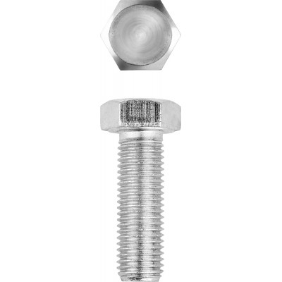 Болт ГОСТ 7798-70, M16 x 60 мм, 5 кг, кл. пр. 5.8, оцинкованный, ЗУБР