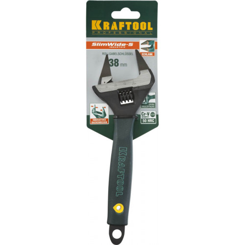 Ключ разводной SlimWide Ultra, 200 / 38 мм, KRAFTOOL