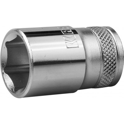 Торцовая головка KRAFTOOL ″INDUSTRIE QUALITAT″, Cr-V, FLANK, хромосатинированная, 1/2″, 16 мм