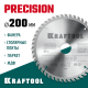 KRAFTOOL PRECISION 200х32мм 48Т, диск пильный по дереву