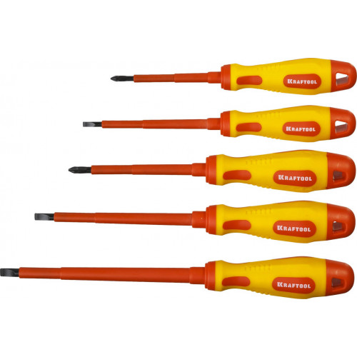 Набор отверток ″Х-Drive ELECTRO″, Cr-Mo-V сталь, SL: 2.5, 4, 5.5, 6.5, PH: № 1, № 2, 6 предм, KRAFTOOL