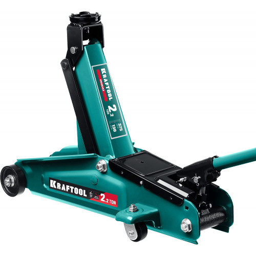 KRAFTOOL RIGID 2.25т 130-385мм подкатной домкрат с увеличенным подъемом