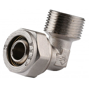 Уголок ЗУБР с наружной резьбой, цанга-штуцер, 1/2″х16х2,0 мм, никель