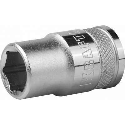 Торцовая головка KRAFTOOL ″INDUSTRIE QUALITAT″, Cr-V, FLANK, хромосатинированная, 1/2″, 13 мм