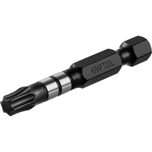 Биты KRAFTOOL Impact Pro, TORX, тип хвостовика E 1/4″, TX30, 50мм, 10шт, в пластиковом боксе