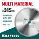 KRAFTOOL Multi Material 315х30мм 96Т, диск пильный по алюминию