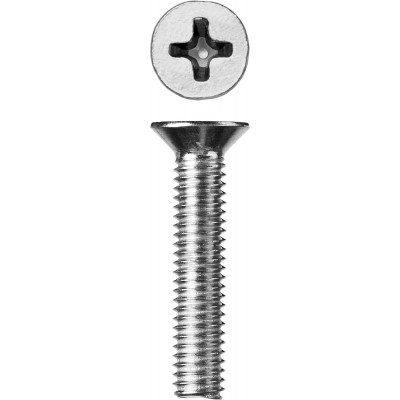 Винт DIN 965, M6 x 35 мм, 5 кг, кл. пр. 4.8, оцинкованный, ЗУБР