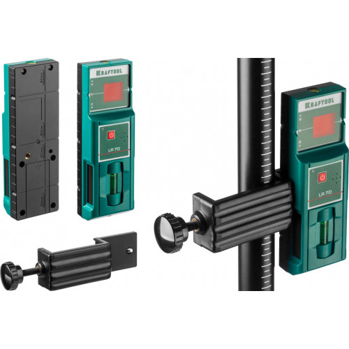KRAFTOOL CL-70 #4 нивелир лазерный , 20м/70м, IP54, точн. +/-0,2 мм/м, детектор, питание 4хАА, в кейсе