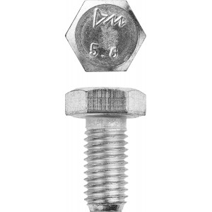 Болт ГОСТ 7798-70, M12 x 20 мм, 5 кг, кл. пр. 5.8, оцинкованный, ЗУБР