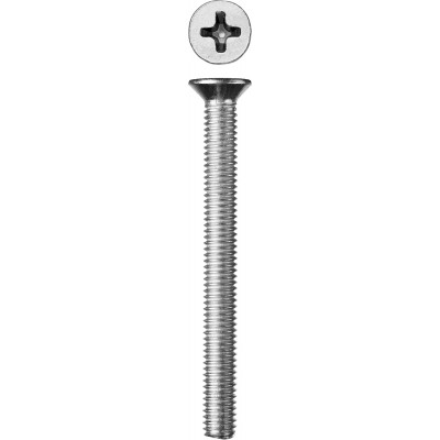 Винт DIN 965, M6 x 60 мм, 5 кг, кл. пр. 4.8, оцинкованный, ЗУБР