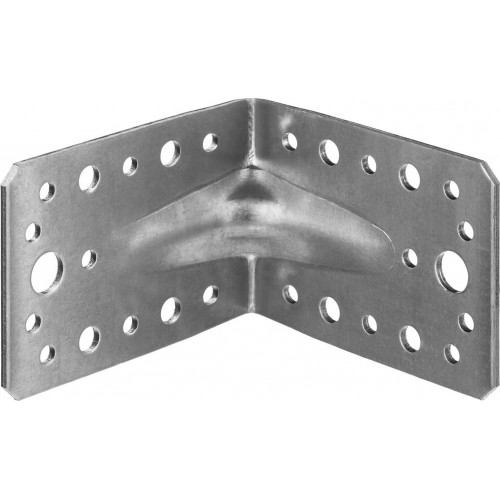 Уголок крепежный усиленный УКУ-2.5, 65х90х90 х 2.5мм, ЗУБР