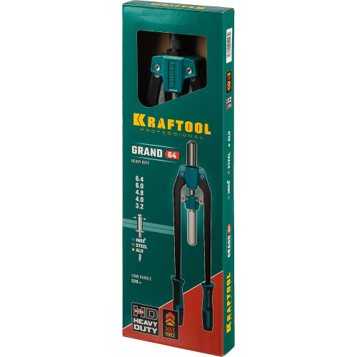 KRAFTOOL GRAND-64 усиленный двуручный заклепочник