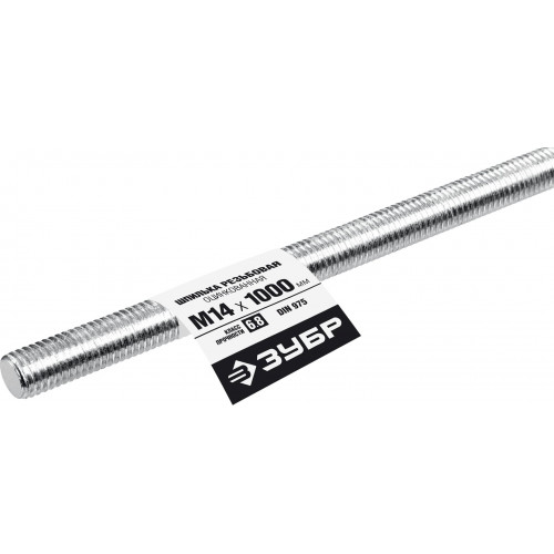 ЗУБР DIN 975, кл. пр. 6.8, М14 x 1000 мм, резьбовая шпилька, 1 шт, Профессионал (30336-14-1)