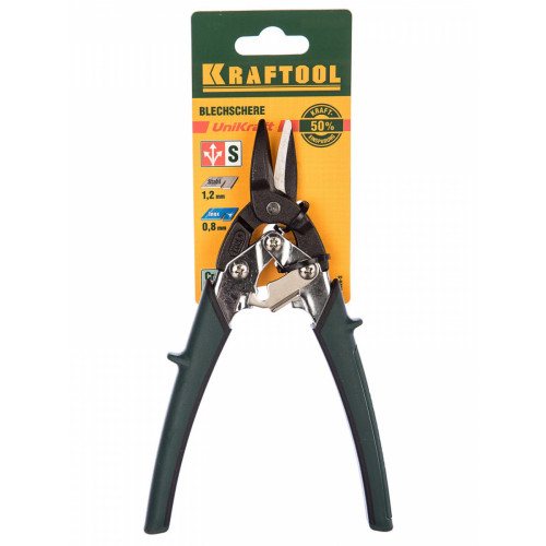 KRAFTOOL COMPACT Прямые ножницы по металлу, 190 мм