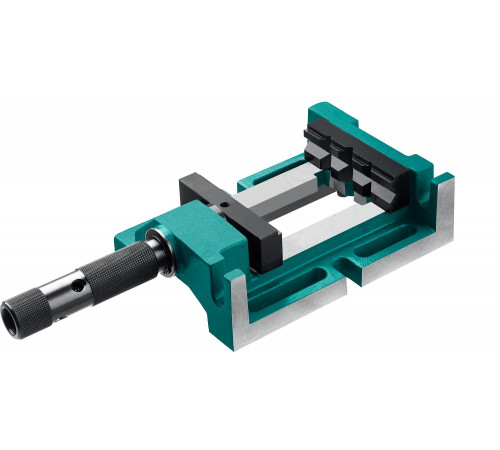 KRAFTOOL, 100 мм, станочные трехсторонние сверлильные тиски