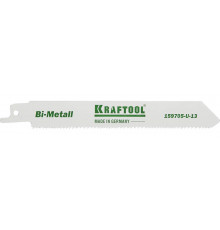 Полотно KRAFTOOL ″INDUSTRIE QUALITAT″, S922VF, для эл/ножовки, Bi-Metall, по металлу, дереву, шаг 1,8-2,5мм, 130мм