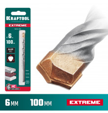 KRAFTOOL EXTREME 6 х 100 сверло по бетону, 3-х гранный хвостовик