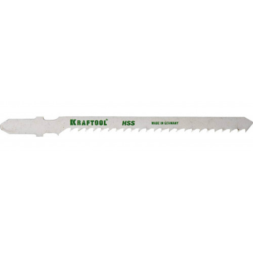 Полотна KRAFTOOL, T227D, для эл/лобзика, HSS, по мягкому металлу, фигурный рез, EU-хвост., шаг 3мм, 75мм, 2шт