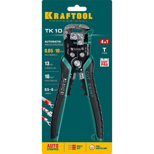 TK-10 стриппер автоматический многофункциональный, 0.05 - 10 мм2, KRAFTOOL