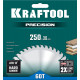 KRAFTOOL PRECISSION 250х30мм 60Т, диск пильный по дереву