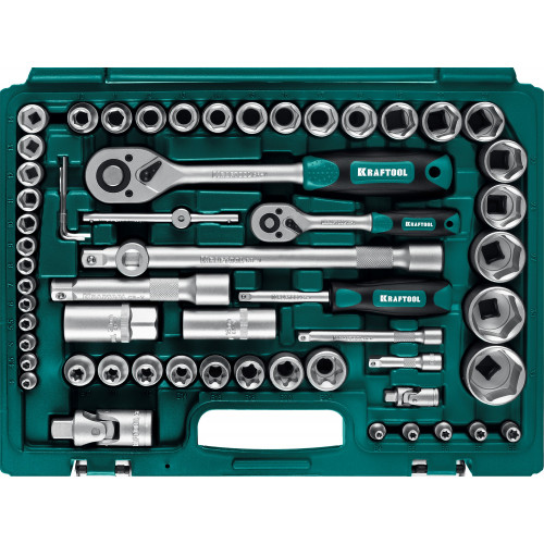 KRAFTOOL X-Drive 108, 108 предм., (1/2″+3/8″+1/4″), Универсальный набор инструмента (27888-H108)