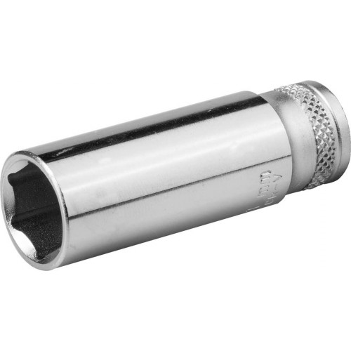Торцовая головка KRAFTOOL ″INDUSTRIE QUALITAT″, удлиненная, Cr-V, FLANK, хромосатинированная, 1/4″, 8 мм