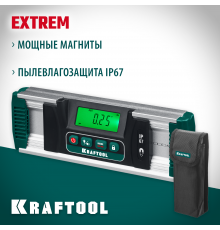 EXTREM уровень-уклономер электронный, 0-360°, Точность 0,05°, HOLD, Подсветка экрана, IP67, KRAFTOOL