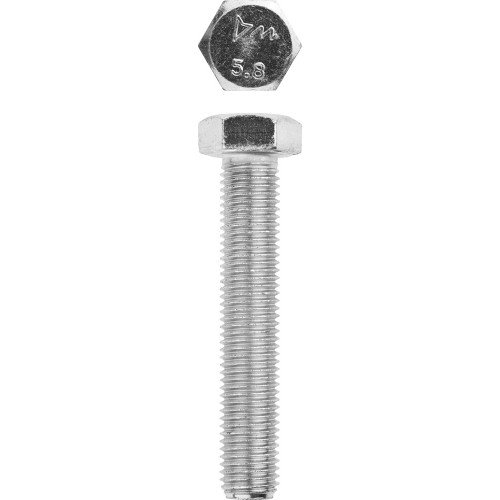 Болт ГОСТ 7798-70, M16 x 90 мм, 5 кг, кл. пр. 5.8, оцинкованный, ЗУБР